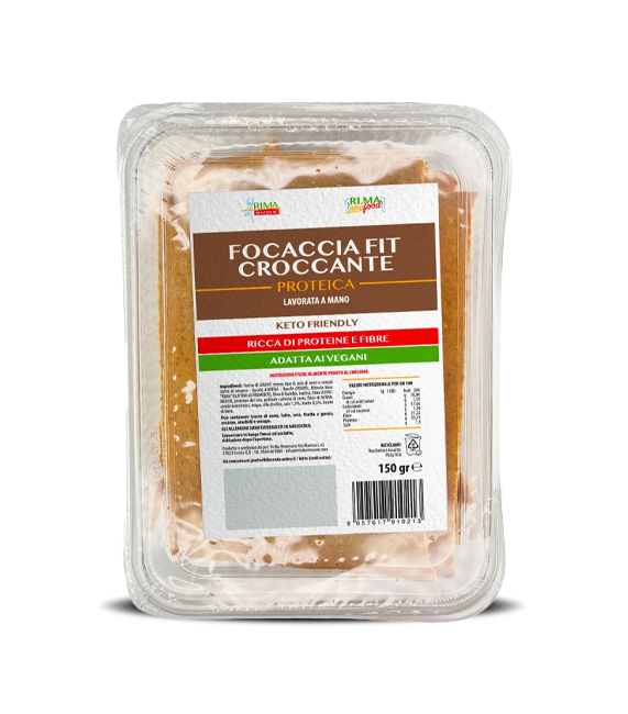 focaccia proteica croccante rima benessere